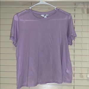Light purple workout top